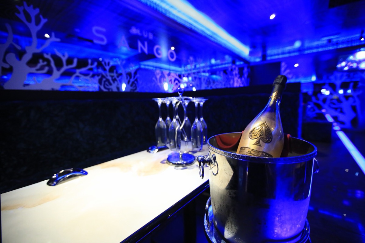 CLUB SANGO の VIP テーブル